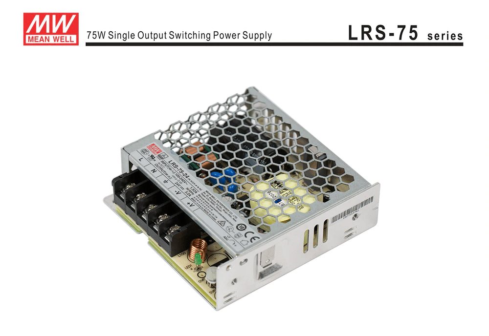 Meanwell LRS-75 Switching Power Supply 12V 6A / 24V 3.2A 75W for Laser Controller