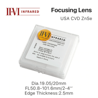 II-VI ZnSe Focus Lens DIa. 19.05mm 20mm FL 50.8-101.6mm 2-4" for CO2 Laser Engraving Cutting Machine