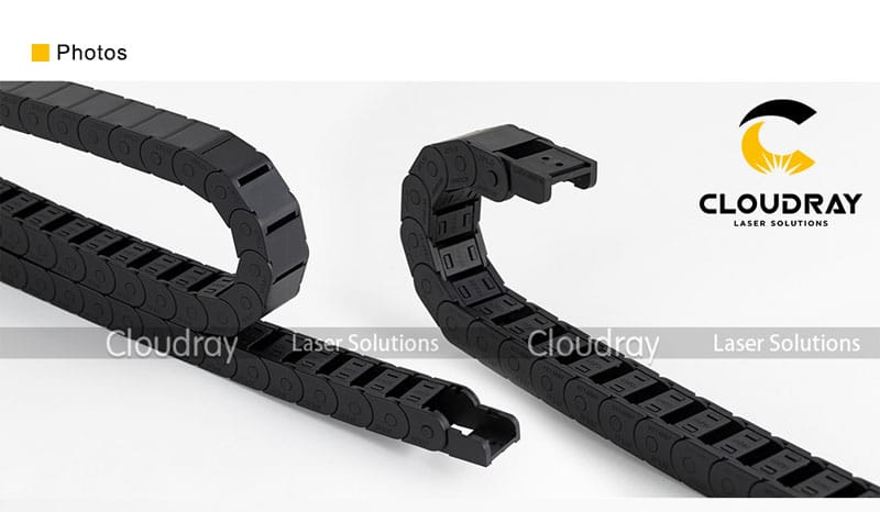 Cloudray Cable Drag Chains Semi-Enclosed Interior Opening 15x20mm R28/38 