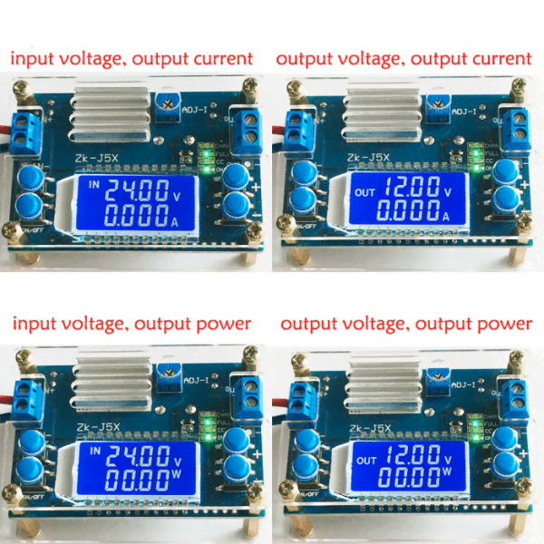 DC DC Buck Converter CC CV Power Module 1.2-32V 5A Adjustable Regulated power supply Voltmeter ammeter