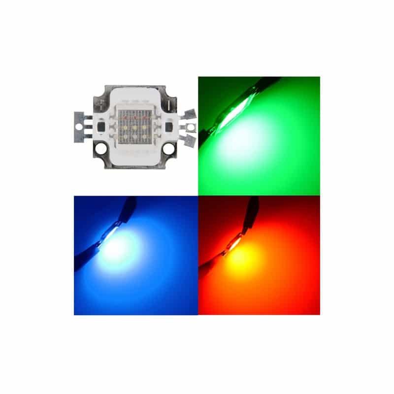 1Pcs 100W Watt High Power 4Pin RGB Tri-Color Common Anode SMD LED Chip COB Lamp 