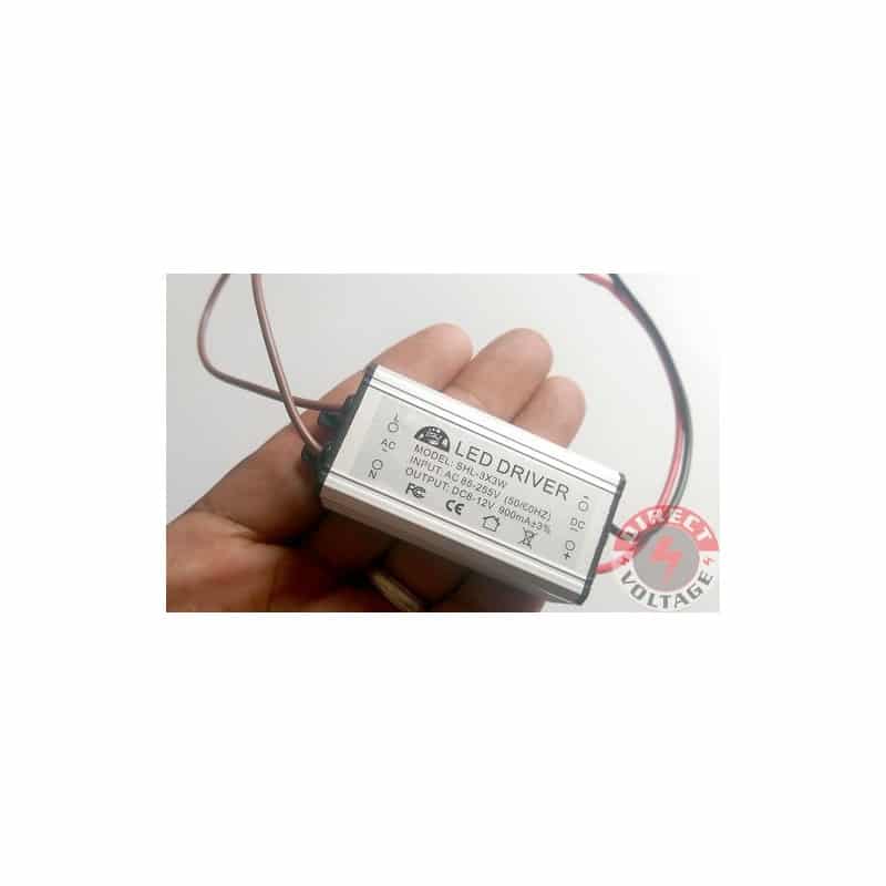 paniek mot omvang 10W LED Driver Water Proof For 3x3W 8-12V 900mA 10W Led Chip Transformer -  Direct Voltage