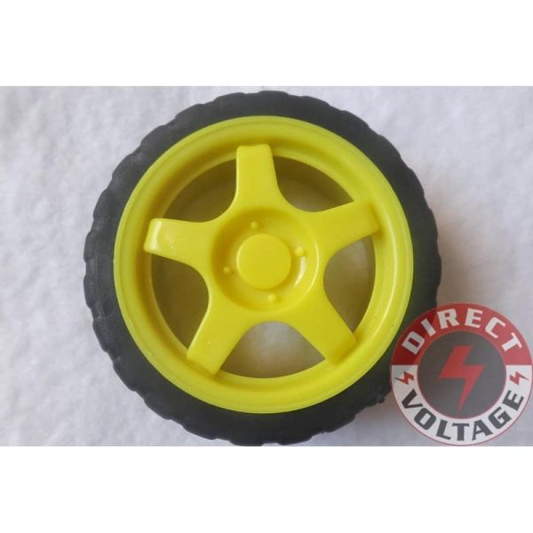 Smart Car Model Robot Plastic Tire Wheel 65mm