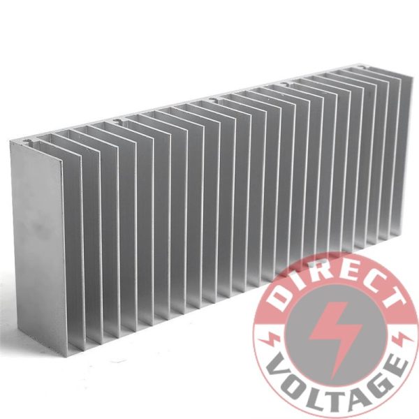 60x150x25mm Silver Aluminum Heat Sink for LED and Power IC Transistor