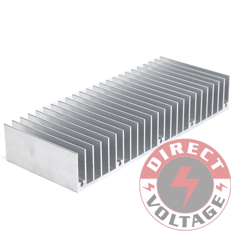 Silver 60x150x25mm Aluminum Heat Sink for LED and Cooler Power IC Transistor 
