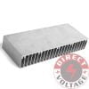 60x150x25mm Silver Aluminum Heat Sink for LED and Power IC Transistor