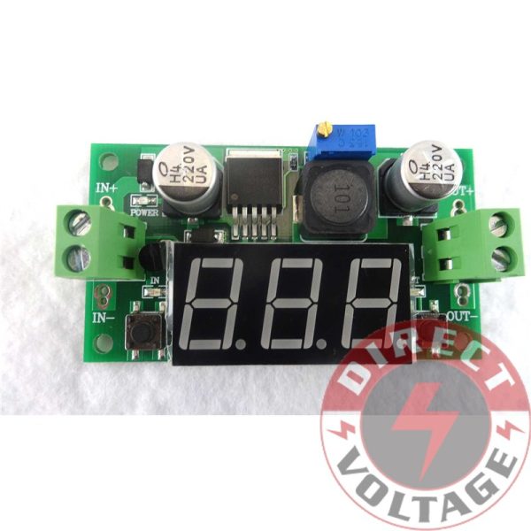 DC 4.0~40 to 1.3-37V LED Voltmeter Buck Step-down Power Converter Module LM2596