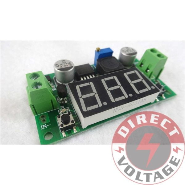 DC 4.0~40 to 1.3-37V LED Voltmeter Buck Step-down Power Converter Module LM2596