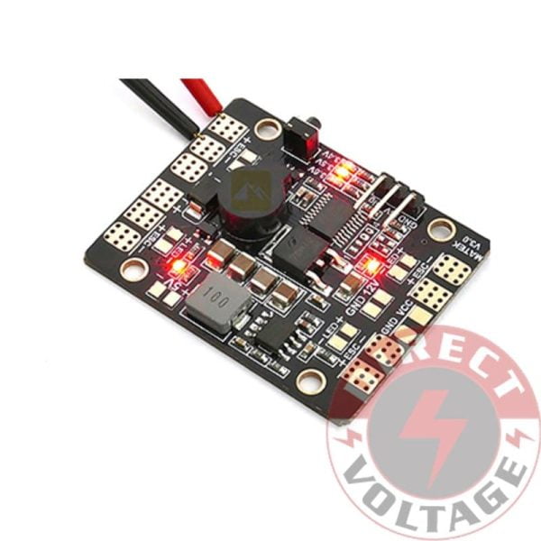 Matek LED & POWER HUB 5in1 V3 Power Supply Board + BEC 5V 12v + Low Voltage Alarm+ Tracker