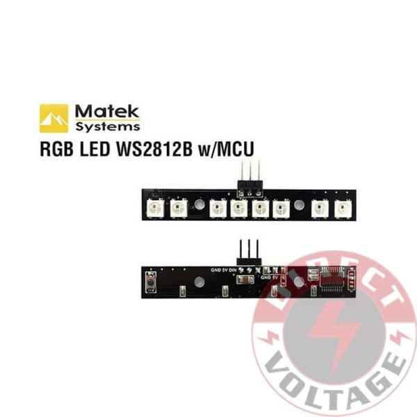 Matek LED Light Strip Board RGB WS2812B 7 Color w/ MCU for FPV Quad Drone Race