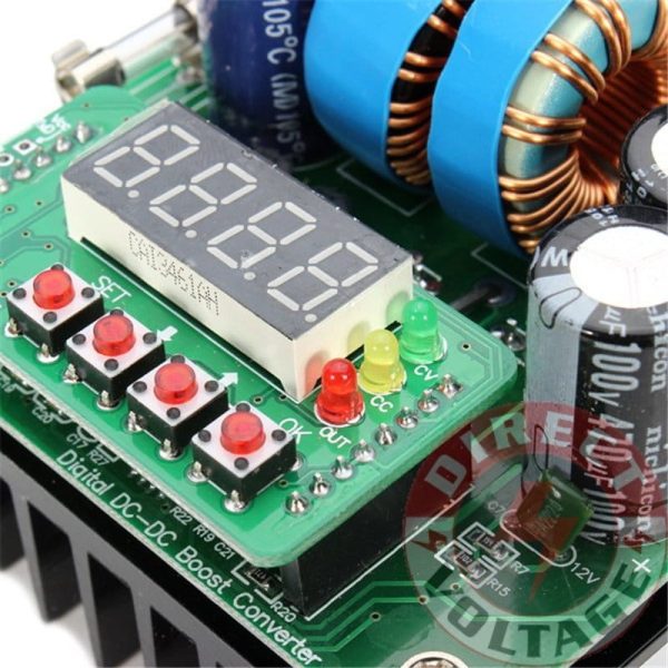 DC-DC 400W 6-40V to 8v-80v 10A Boost Converter Step-up Module Power Supply