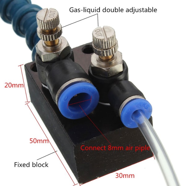 Mist Coolant Lubrication Spray System Sprayer For CNC and Milling Lathe F4Y7 