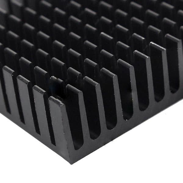 Heat Sink Aluminum Cooling Fin Heat Sink 40*40*11mm for Router CPU IC Black