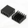 Black Aluminum Radiator LED Heatsink Heat Sink 22x22x10mm