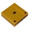 MK7 MK8 Extruder Heat Sink 40*40*11 Golden Metal 3D Printer Makerbot Prusa