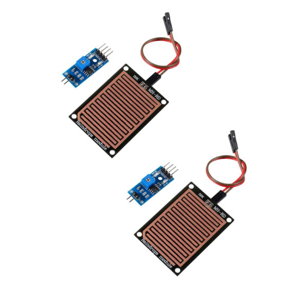 2 Sets Rain Sensor Module Humidity Raindrop Weather Detection Module For Arduino