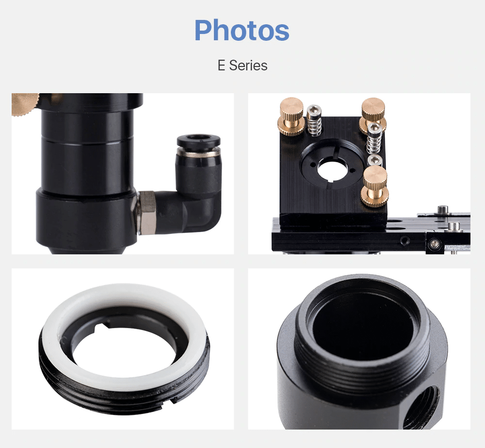 E Series Head for Focusing Lens D20mm FL 50.8mm & 63.5mm & 101.6mm (BLACK)