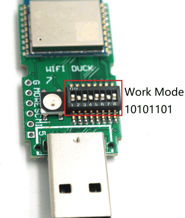 DSTIKE WIFI Duck. A microcontroller acts as a USB keyboard that is programmable over WiFi.