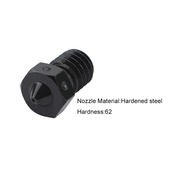 Hardened Steel V6 Nozzles For High Temperature 3D Printing PEI PEEK Carbon Fiber Filament For E3D Titan Aero Hotend