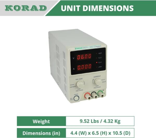 Korad KD3005D High Precision Laboratory Digital Adjustable Linear DC Power Supply