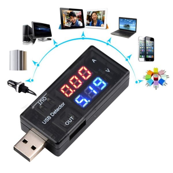 USB Charger Current Voltage Charging Detector battery Tester Volt meter Ammeter