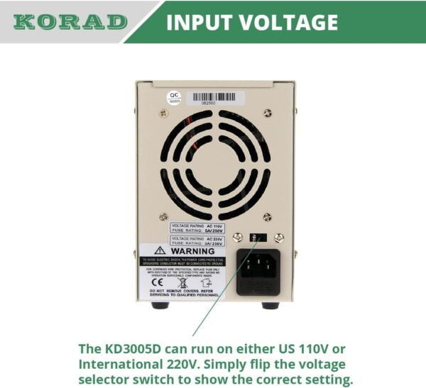 Korad KD3005D High Precision Laboratory Digital Adjustable Linear DC Power Supply