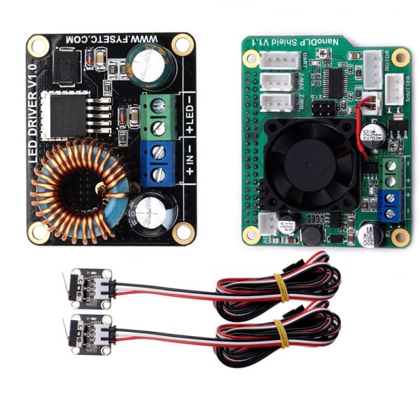 NanoDLP Shield V1.1 Expansion Board With DRV8825 Controlled MOS + 2PCS Limit Switch