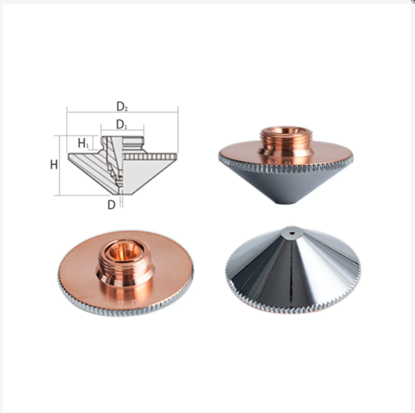 5PCS Double Layer Raytools A Type Dia.32mm H15 Caliber 0.8-6.0 Welding Laser Nozzles