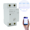 2P 110V/220V 32A 35mm Din Rail WIFI Circuit Breaker Smart Switch Remote Control By eWeLink APP