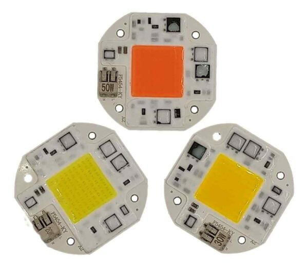 Solderless Full Spectrum LED GROW Light Chip 20W 30W 50W COB/DOB.