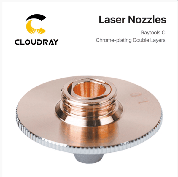 Cloudray Raytools C Type TQ Nozzles Dia.32 H15 Double Layers Chrome-Plated Caliber 0.8-5.0mm for Cutting Head
